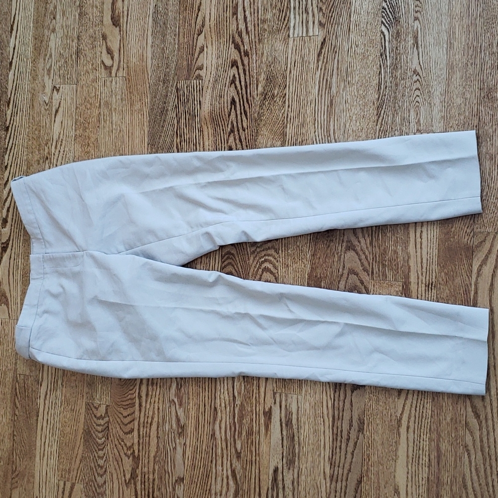 (0) Calvin Klein Neutral Straight Leg Trousers Business Office Workwear Formal